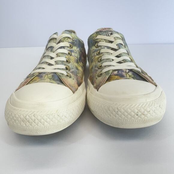 Converse All Star Women Sze 7 Low Top Floral Print 547279F Lace Up Casual Canvas - Picture 2 of 11